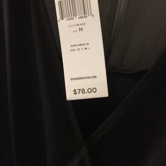 BCBGeneration Romper black sheer long sleeves - Picture 6 of 7